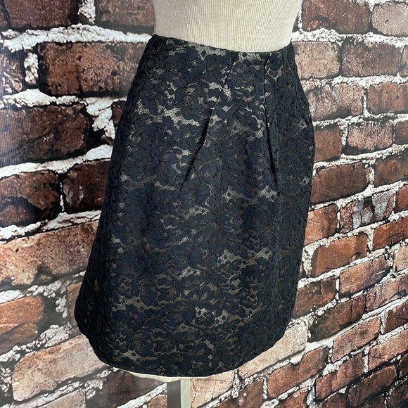Misha Nonoo Mini Skirt Cream Black Lace Size 0 XS - Picture 5 of 13